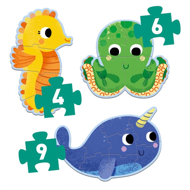 Set puzzle-uri evolutive In ocean, Djeco - 2 | YEO