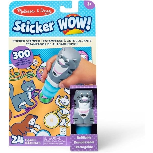 Activitati cu autocolante Sticker WOW Pisica