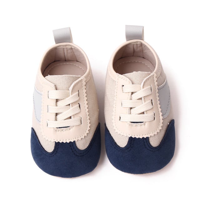 Adidasi crem cu bleumarine si gri - Sporty - 2 | YEO