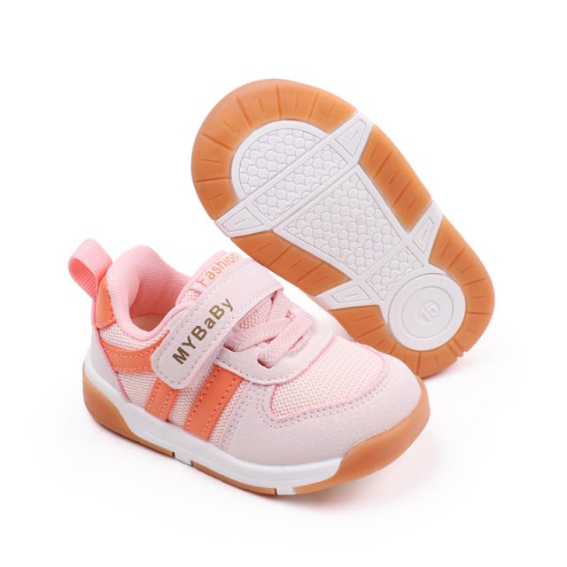 Adidasi roz cu insertii portocalii - MyBaby - 4 | YEO