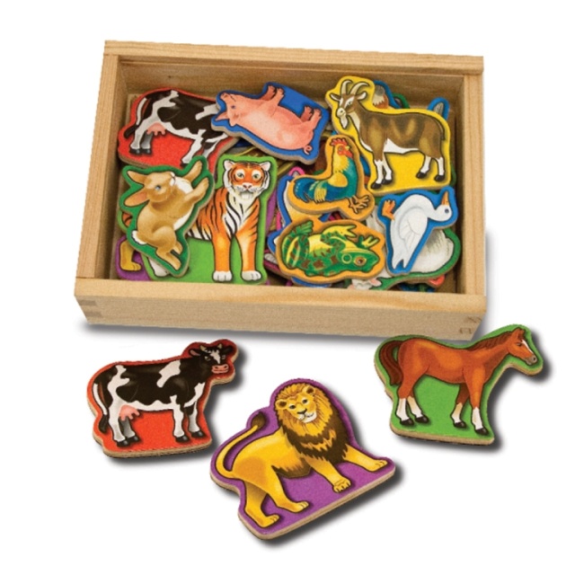 Animale de lemn cu magneti Melissa and Doug - 1 | YEO