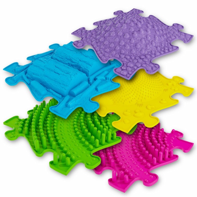 Covoras ortopedic senzorial puzzle Set 3D Extins A Muffik - 1 | YEO