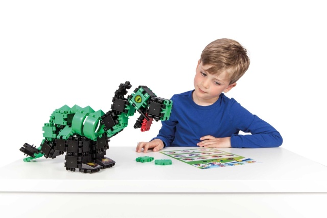 Joc de construit Clics Lumea dinozaurilor 6 in 1, Clicstoys - 2 | YEO