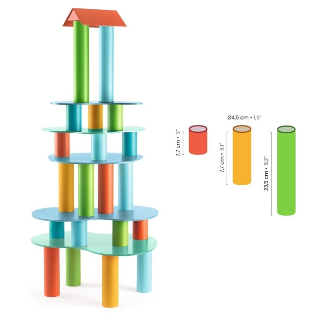 Joc de construit Tubulo, Djeco - 3 | YEO