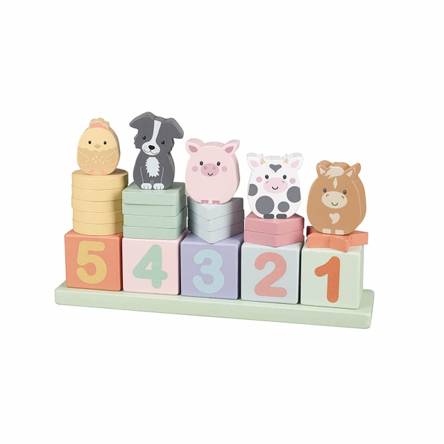 Joc Invata sa numeri cu animale de ferma, Orange Tree Toys - 2 | YEO