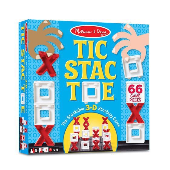 Joc X si O 3D Tic Stac Toe Melissa and Doug - 1 | YEO