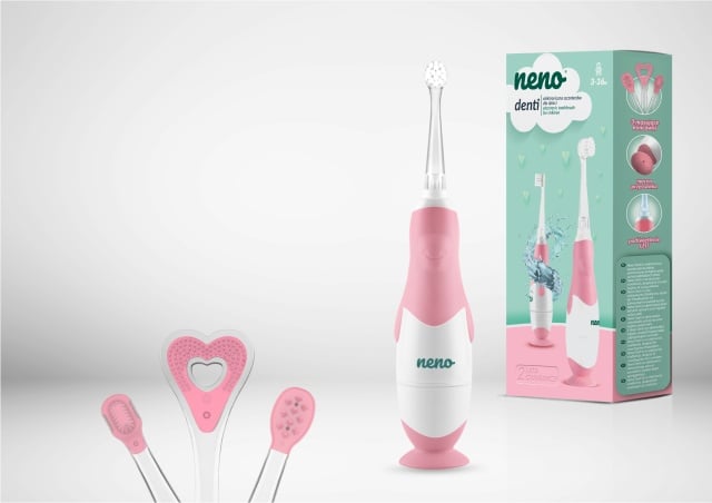 Neno Denti Pink – periuță de dinți electrică de la 3 la 36 luni