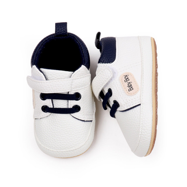 Pantofiori albi pentru baietei - Baby Boy - 2 | YEO