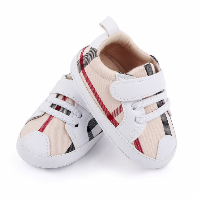 Pantofiori crem in carouri - 3 | YEO