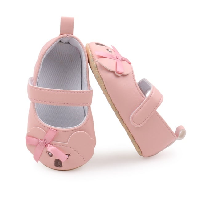 Pantofiori roz pentru fetite - Sweety teddy - 2 | YEO