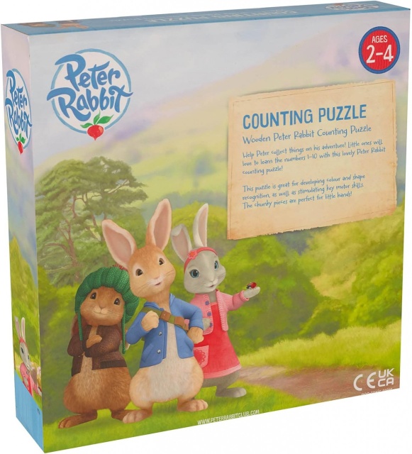 Puzzle Peter Rabbit™ cu numere, Orange Tree Toys - 1 | YEO