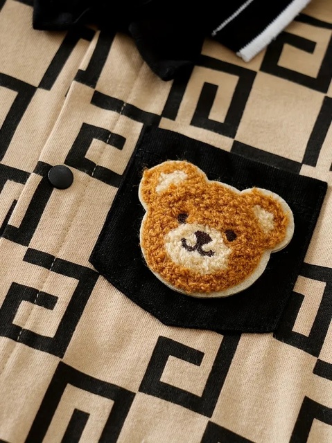 Salopeta maro pentru bebelusi - Teddy - 3 | YEO