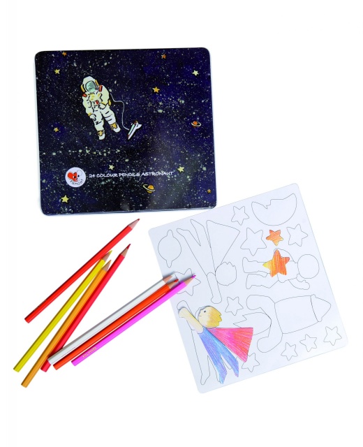 Set de desen cu piese magnetice, Astronaut, Egmont Toys