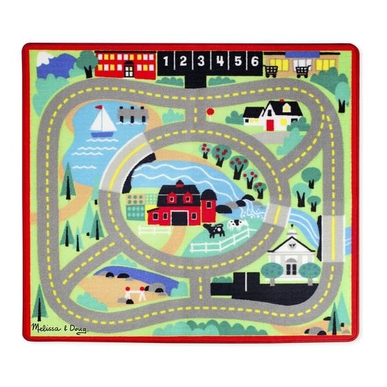 Covoras de joaca cu masinute Circuitul - Melissa & Doug