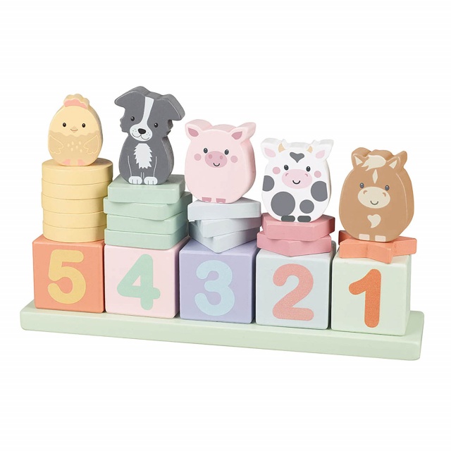 Joc Invata sa numeri cu animale de ferma, Orange Tree Toys - 3 | YEO