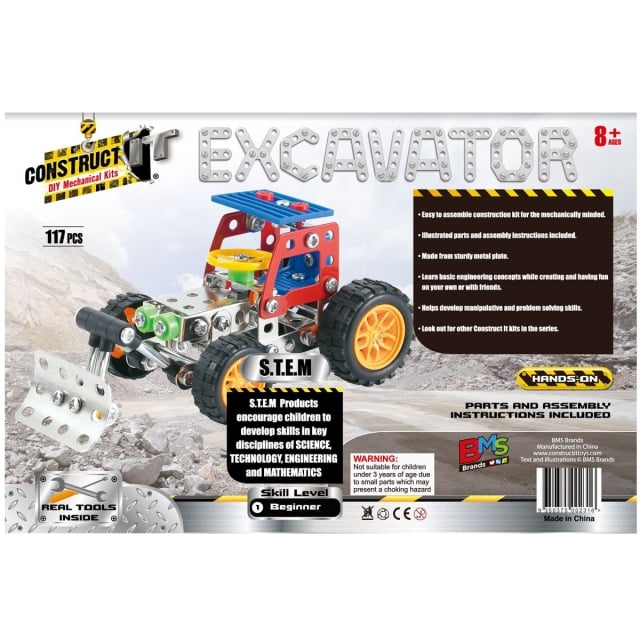 Kit STEM Tractor cu cupa de excavatie, nivel incepator - 2 | YEO