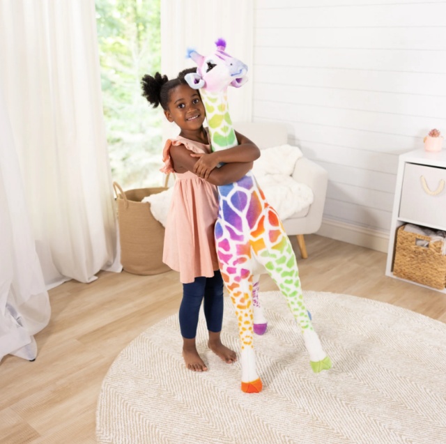 Melissa&Doug - Girafa gigant din plus Rainbow - 2 | YEO