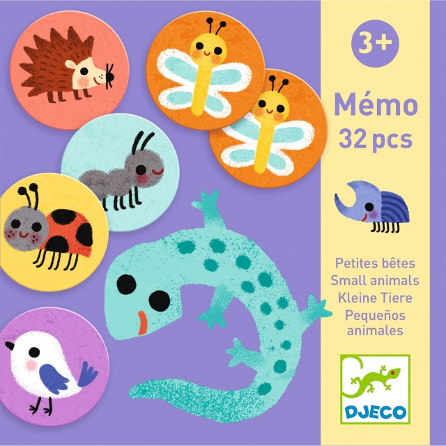 Memo animale mici, Djeco - 2 | YEO