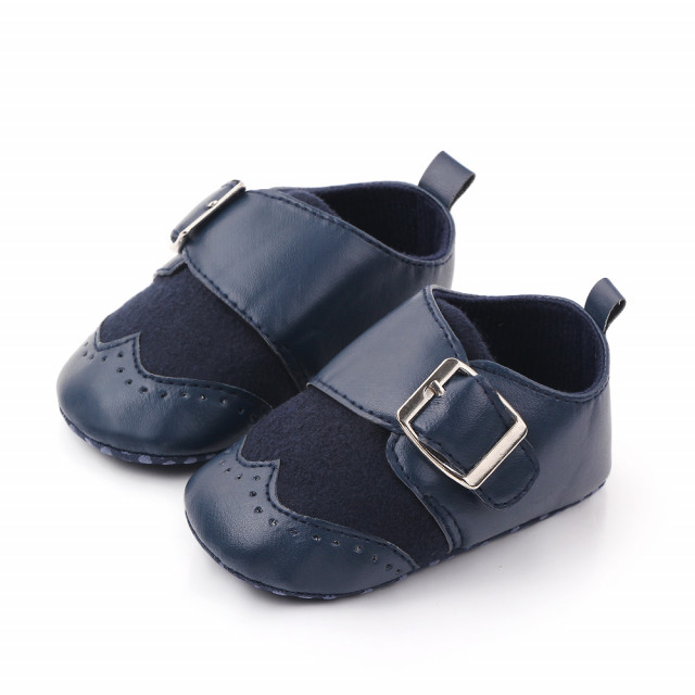 Pantofi eleganti bleumarine cu catarama - 3 | YEO