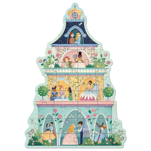 Puzzle gigant Castelul printeselor, Djeco - 1 | YEO