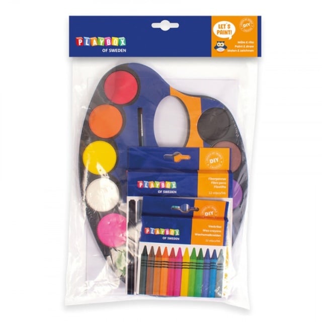 Set acuarele, carioci si creioane colorate Starter - 1 | YEO