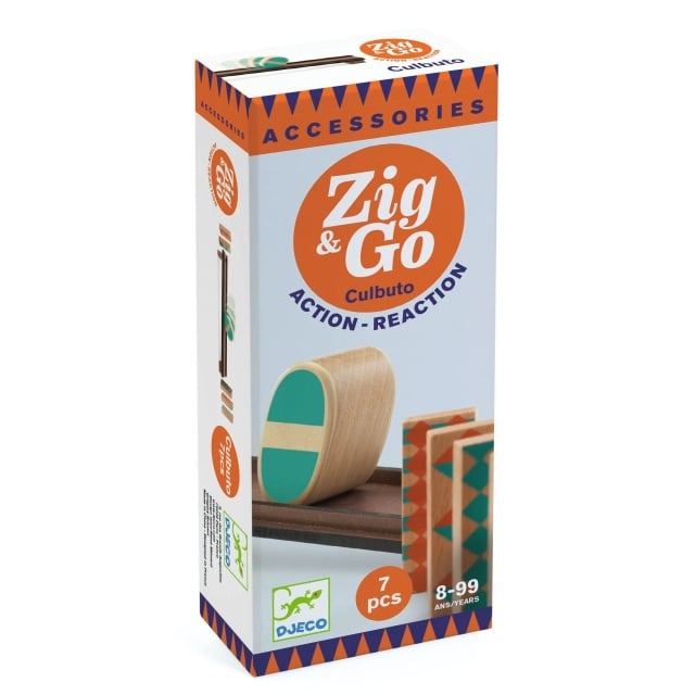 Set de constructie trasee Zig & Go Cultubo 7 piese, Djeco