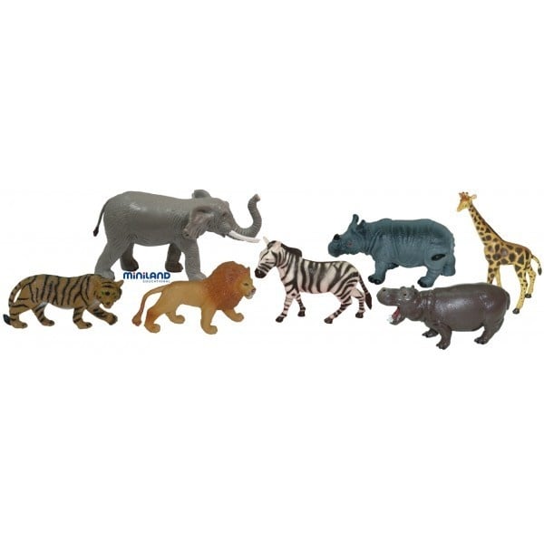 Animale salbatice set de 7 figurine - Miniland - 1 | YEO