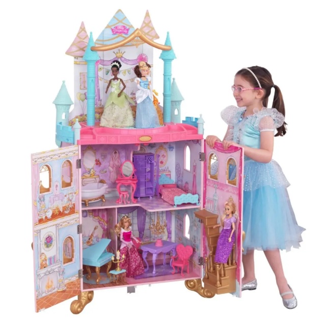 Castel de joaca din lemn pentru papusi Disney Princess - 1 | YEO