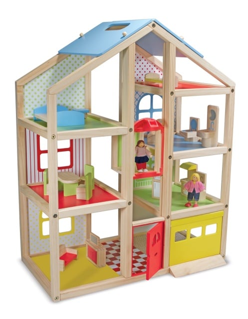 Casuta de papusi din lemn mobilata Melissa and Doug - 1 | YEO