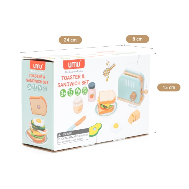 Joc de rol Invat sa prepar sandwich, UMU Toys - 2 | YEO