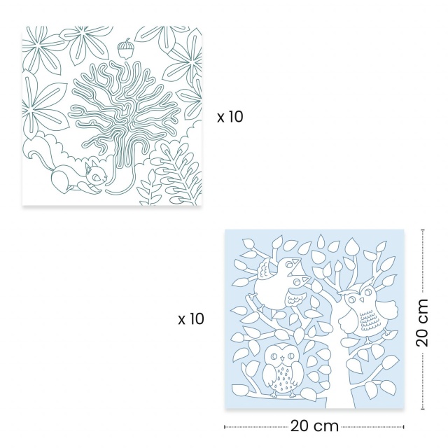 Jocuri si planse de colorat Padure, Djeco - 2 | YEO