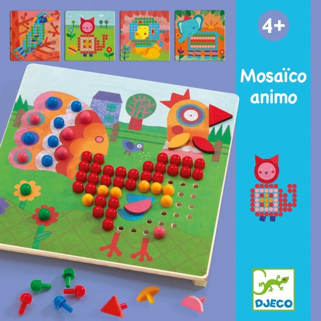 Jucarii educative Mosaic animo, Djeco - 1 | YEO