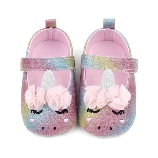 Pantofiori multicolori pentru fetite - Unicorn - 2 | YEO