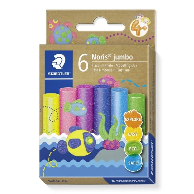 Plastilina culori cu sclipici, Staedtler