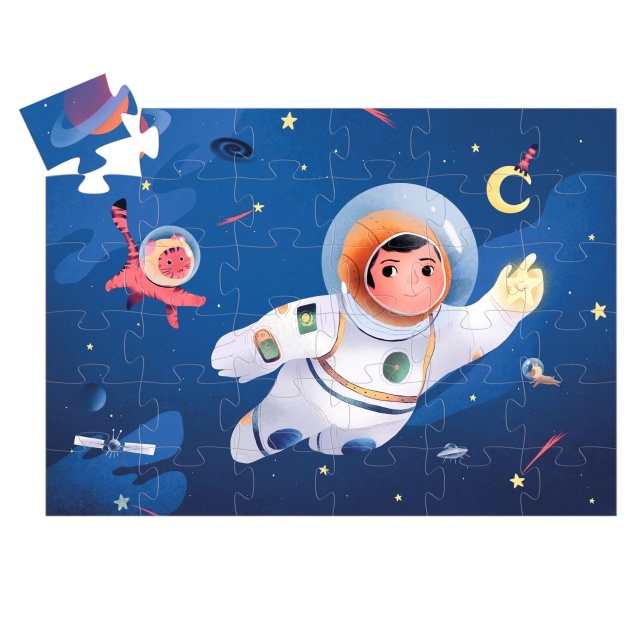 Puzzle Astronaut pe luna, Djeco - 2 | YEO