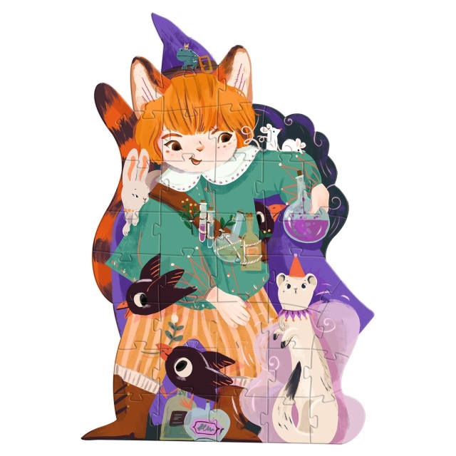 Puzzle gigant Magicianul Pio, Djeco - 2 | YEO