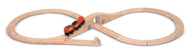 Tren lemn si Circuit 8 Melissa and Doug - 1 | YEO