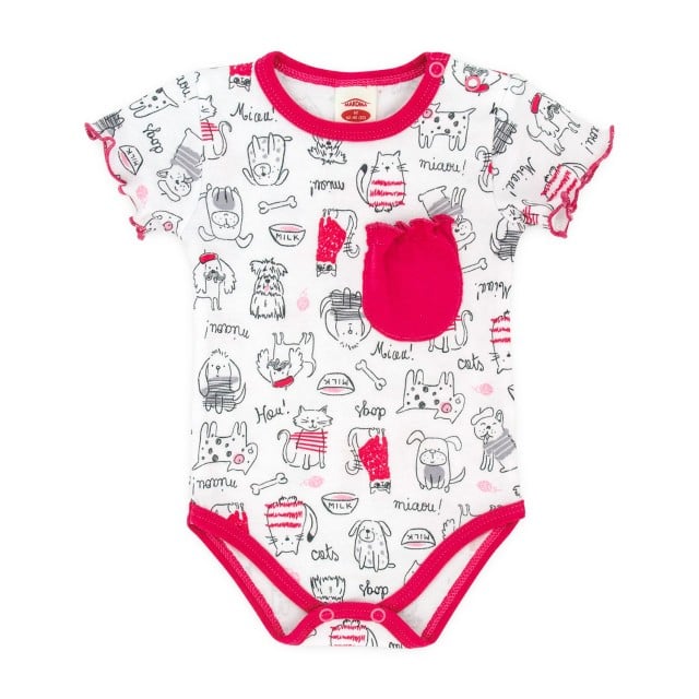 Body cu manecute scurte - colectia Miau - Haine Bebe