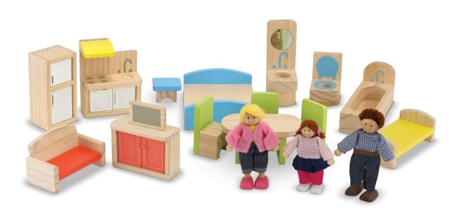 Casuta de papusi din lemn mobilata Melissa and Doug - 2 | YEO