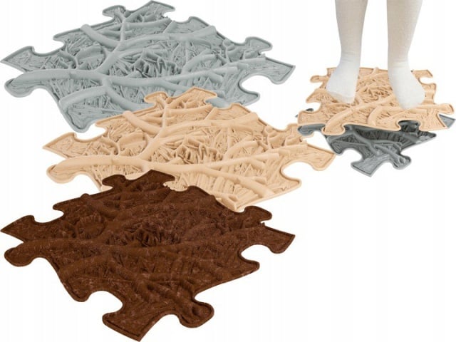 Covoras ortopedic senzorial puzzle Set Roots - 1 | YEO