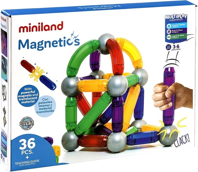 Joc de constructie magnetic Miniland - 2 | YEO