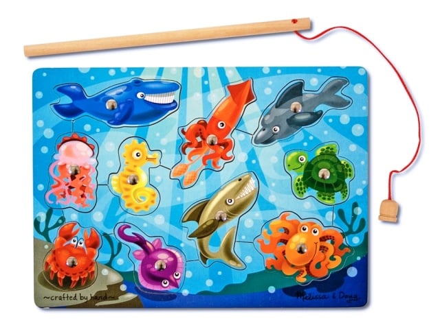 Joc de pescuit magnetic Animale marine Melissa and Doug