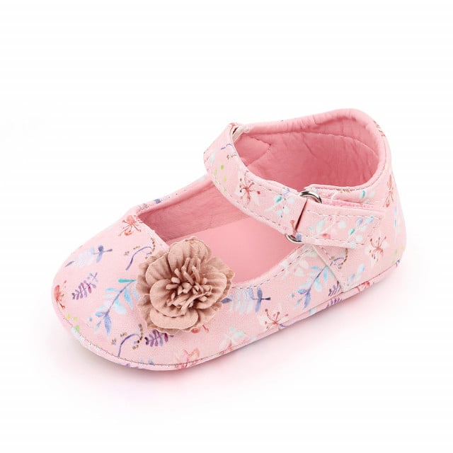 Pantofiori roz pentru fetite - Frunzulite colorate - 3 | YEO