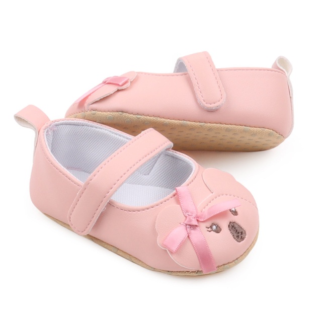 Pantofiori roz pentru fetite - Sweety teddy