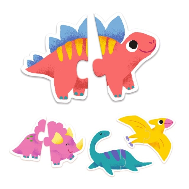 Puzzle duo Micii Dinozauri, Djeco - 1 | YEO