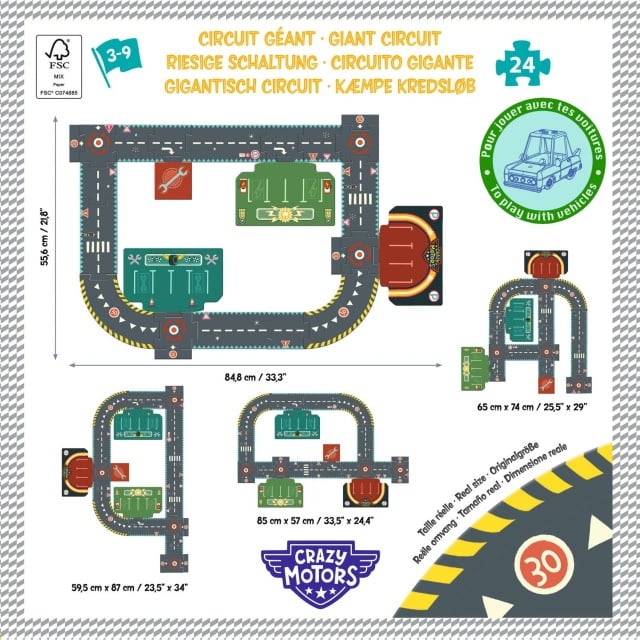 Puzzle gigant Circuit urban, Djeco - 2 | YEO