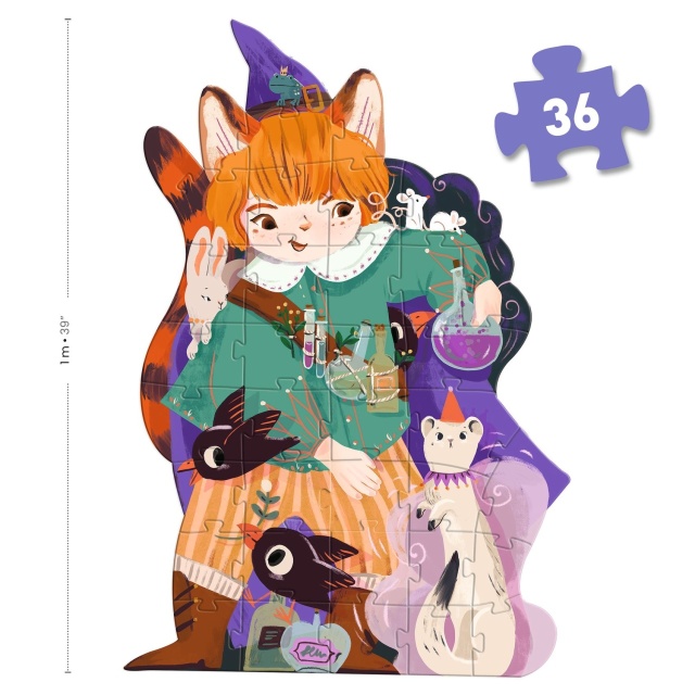 Puzzle gigant Magicianul Pio, Djeco - 3 | YEO