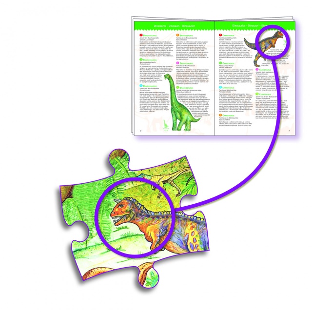 Puzzle observatie Dinozauri, Djeco - 2 | YEO