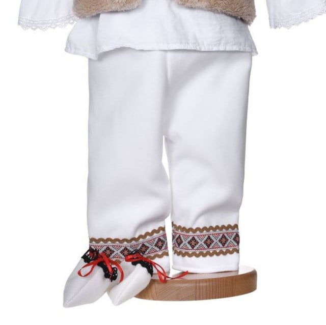 Set botez traditional baiat, trusou botez landou, lumanare si costum national, Denikos® C9267 - 1 | YEO