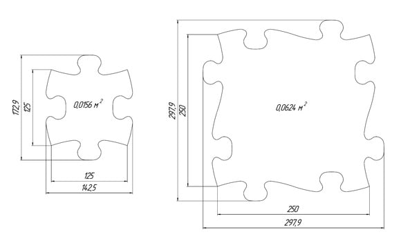 Set covorase ortopedice senzoriale puzzle Diamant A Muffik - 1 | YEO